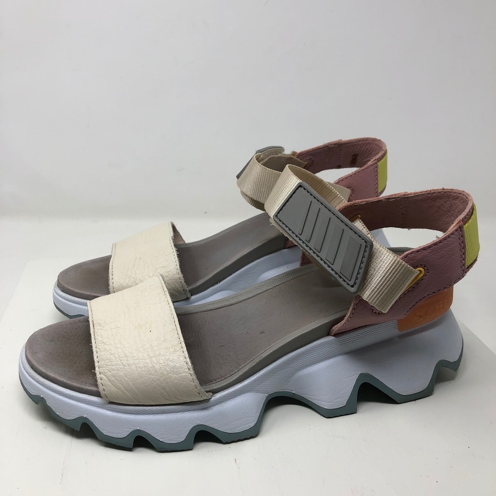 Sorel Kinetic Impact Sandals Womens 8 Pink White Chunky Sporty Streetwear Active - Picture 16 of 16